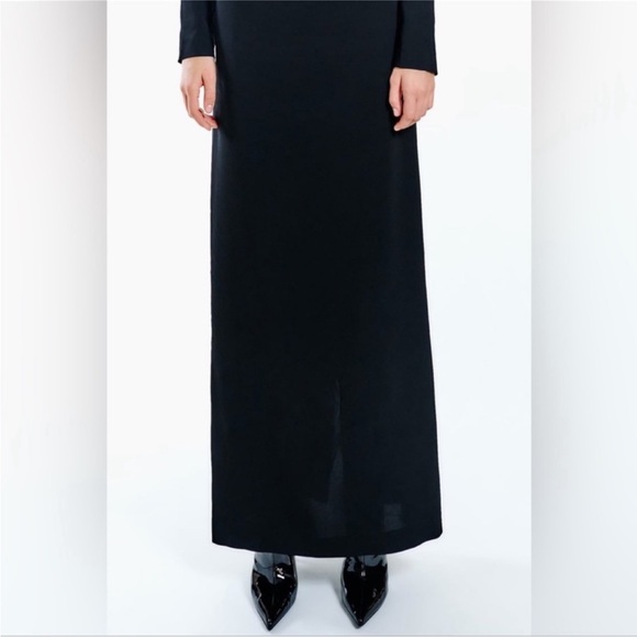 NWOT Zara Collection open back black maxi dress - Picture 4 of 8